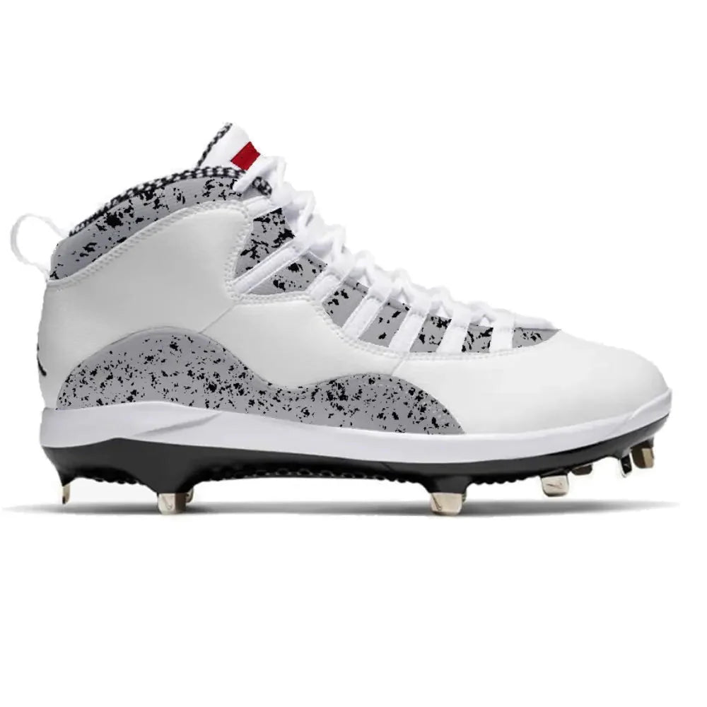 "Cement” Jordan 10 Retro Cleats