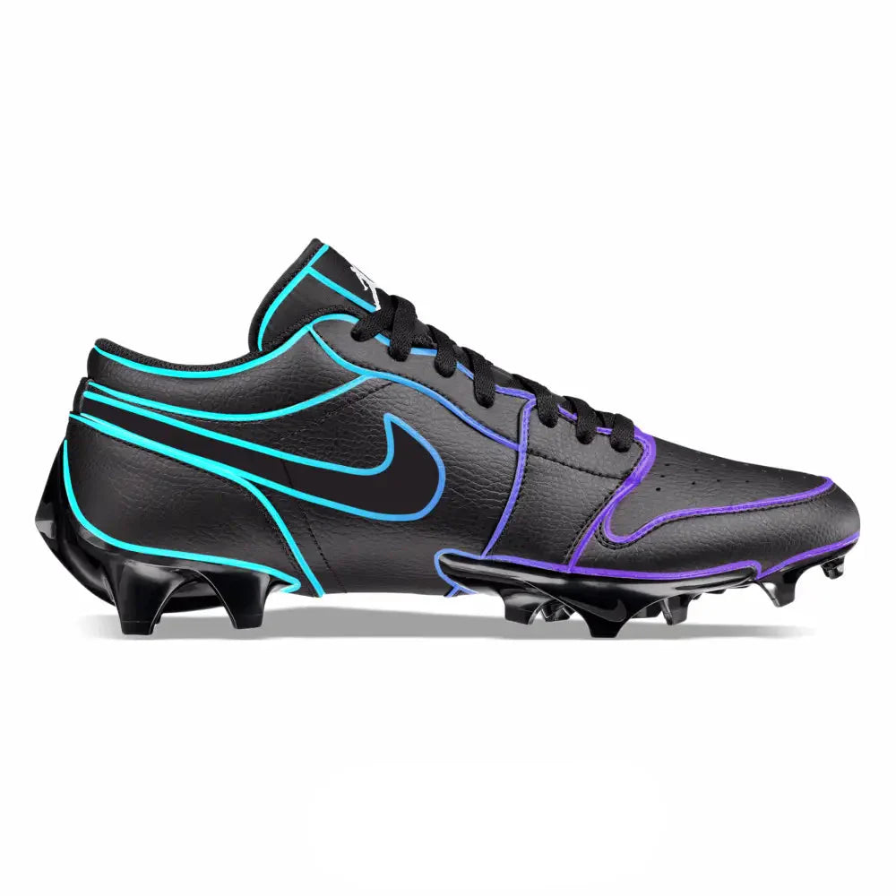 "Charlotte Nights” Jordan 1 Vapor Edge Low Cleats