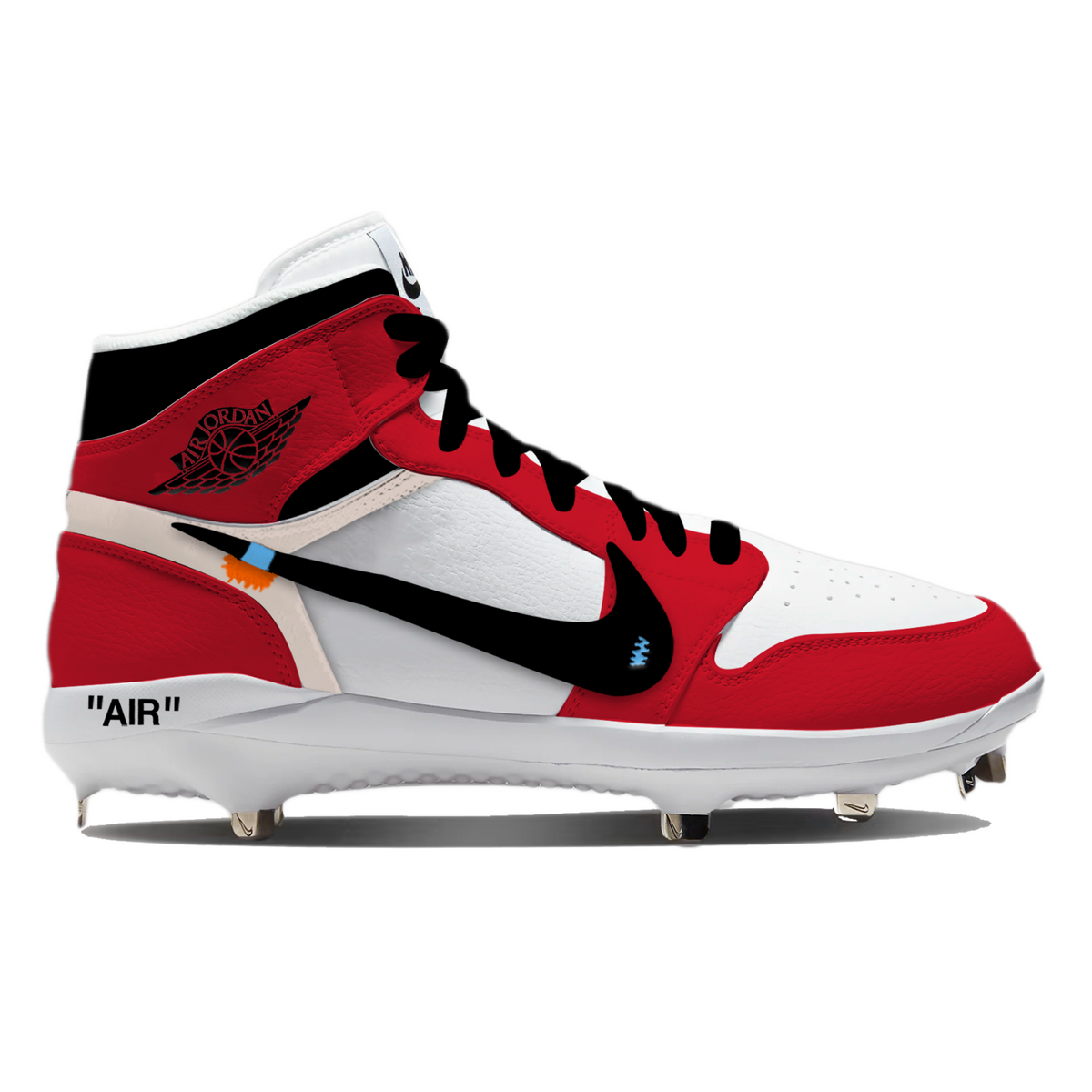 "Chicago OW" Jordan 1 Retro Cleats