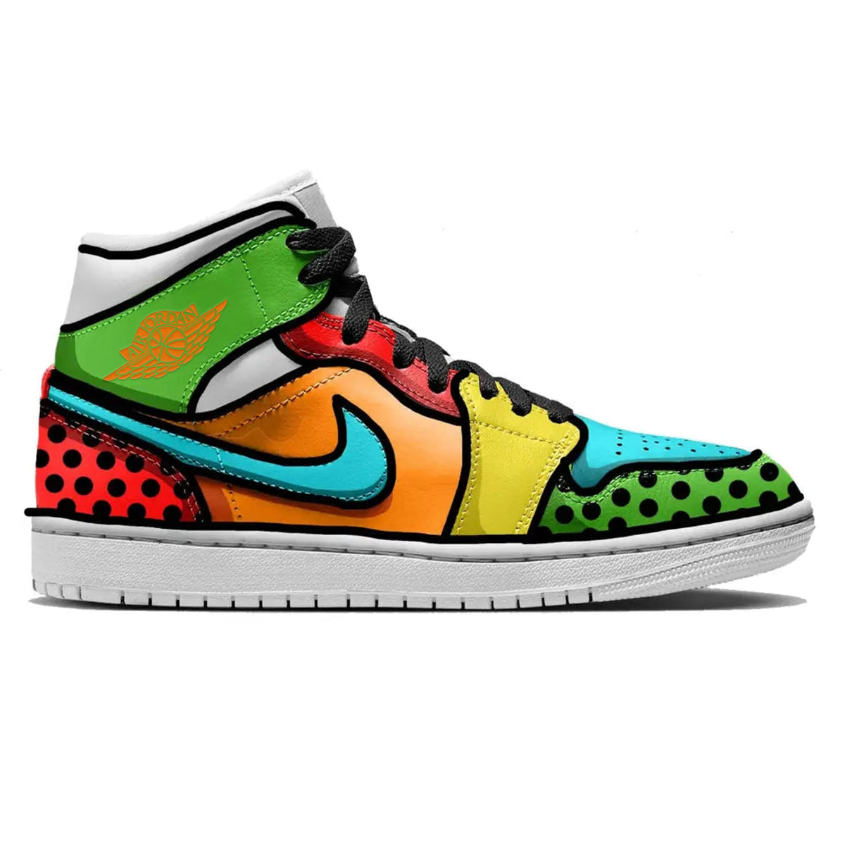 "Comic Book" Jordan 1 Mid Shoes