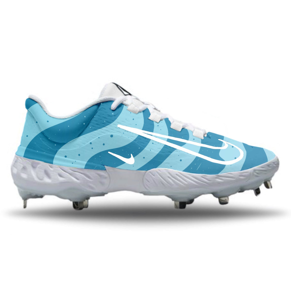 "Coral Reef" Nike Alpha Huarache Elite 4 Low Cleats