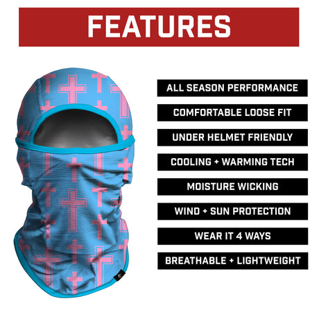 Cotton Candy Cross Balaclava Mask (Shiesty) - Pro Game Sports