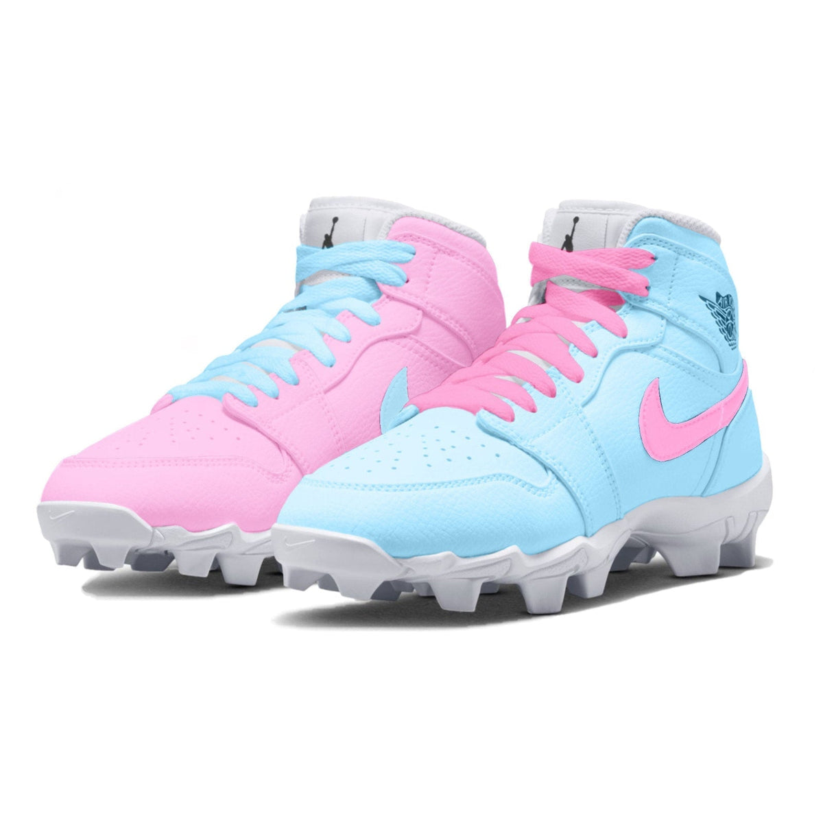 "Cotton Candy Mismatch" Jordan 1 Kids' Multisport Cleats