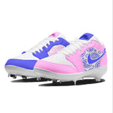 "Cotton Candy Paisley Mismatch" Jordan 1 Retro Cleats