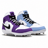 "Court Blue Mismatch" Jordan 1 Retro Cleats