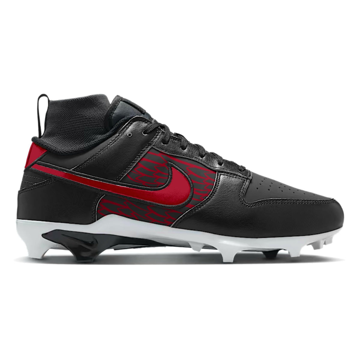 "Crimson Surge" Nike Alpha Menace Dunk Football Cleats