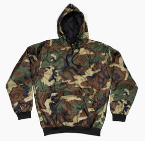 Camouflage hoodie on a white background