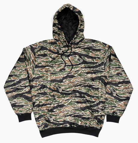 Camouflage hoodie on a white background