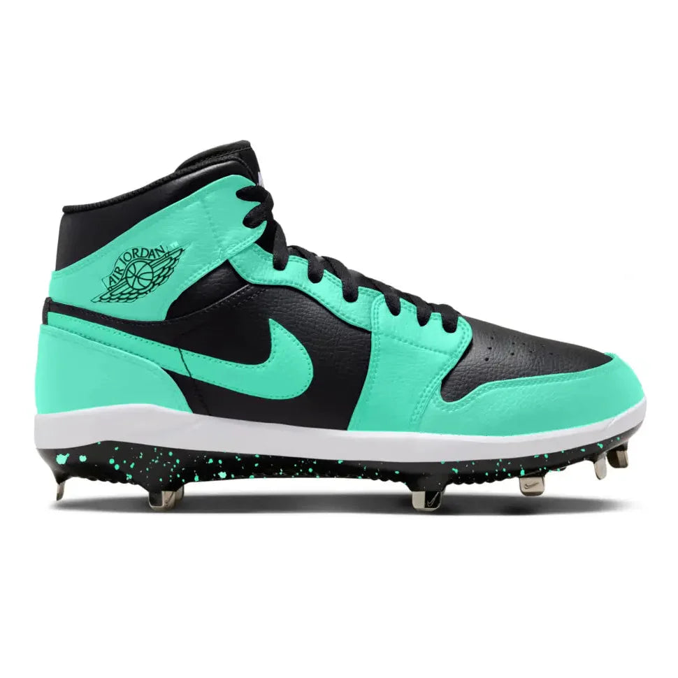 "Emerald Glow" Jordan 1 Retro Cleats