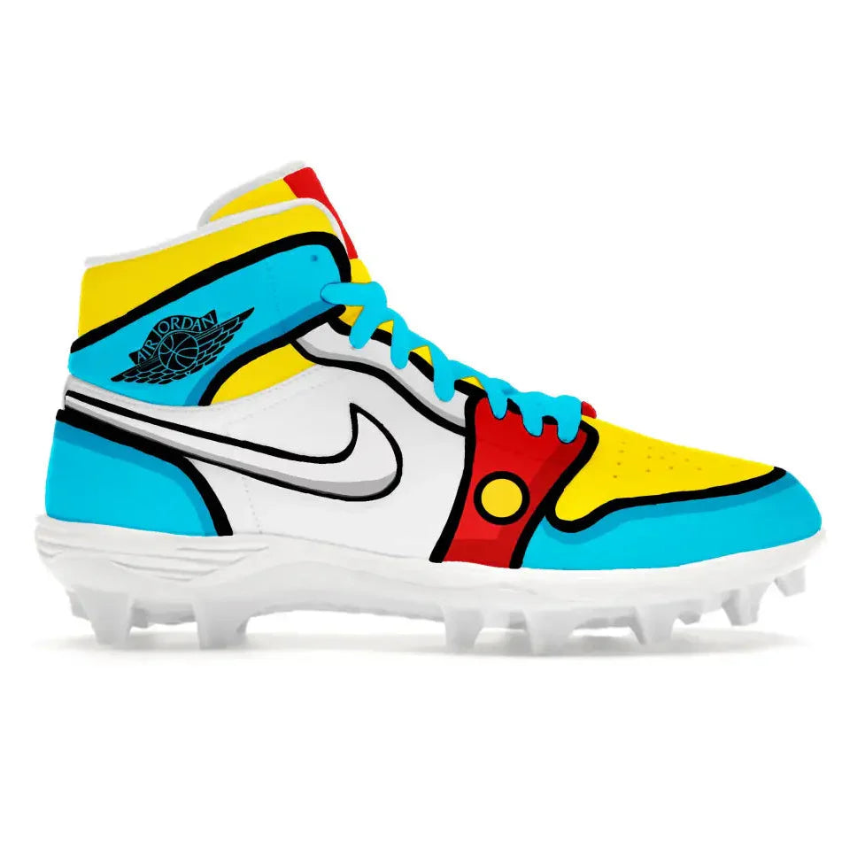 "Evil Genius" Jordan 1 TD Cleats