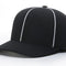 Richardson Flex-Fit Football/Lacrosse Officials Hat - Black w/ White Piping and White - Pro Game Sports