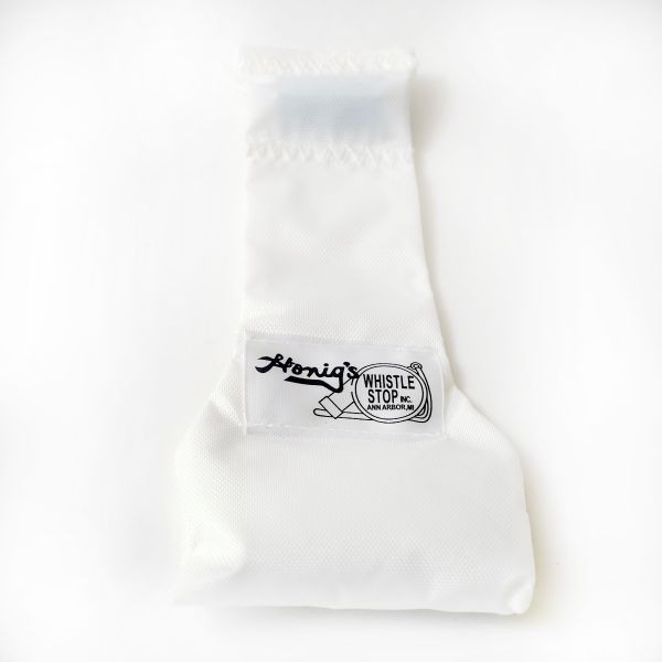 F72B - Honig's White Nylon Stay-put Bean Bag