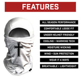 Faith Cross White Balaclava Mask (Shiesty)
