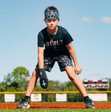 Faith Cross Black Sliding Mitt