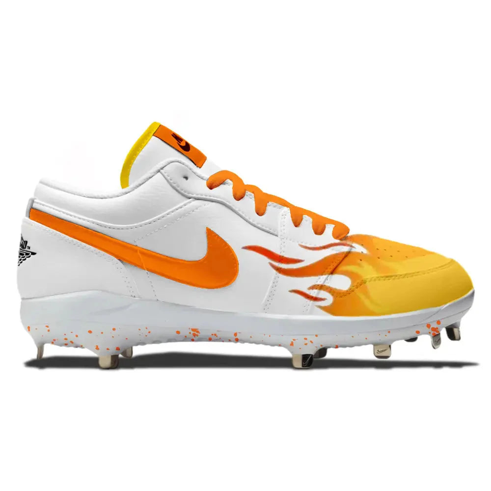 "Flaming" Jordan 1 Retro Cleats