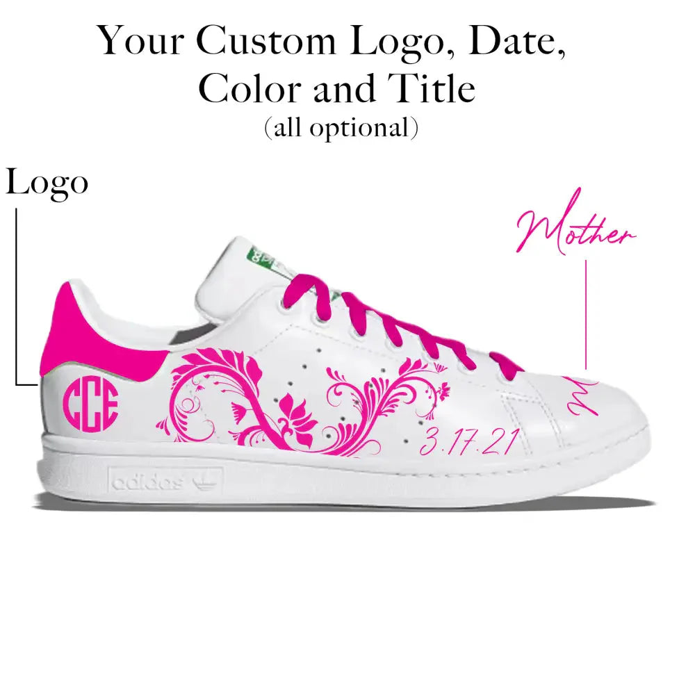 "Floral" Adidas Stan Smith Shoes