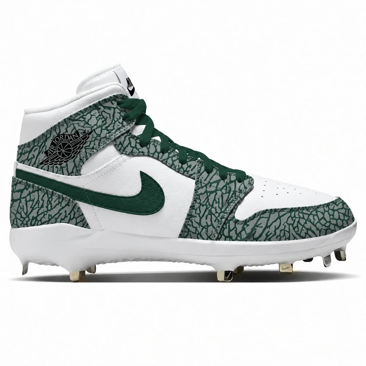 "Forest Green Elephant" Jordan 1 Retro Cleats