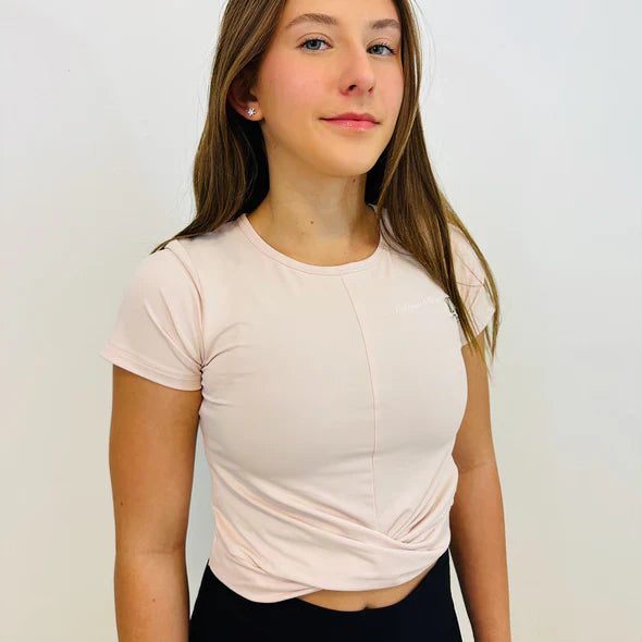 Melrose Front Twist Skating Crop Top