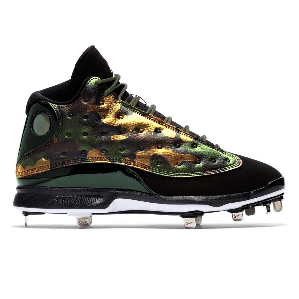 "Gold Army" Jordan 13 Retro Cleats