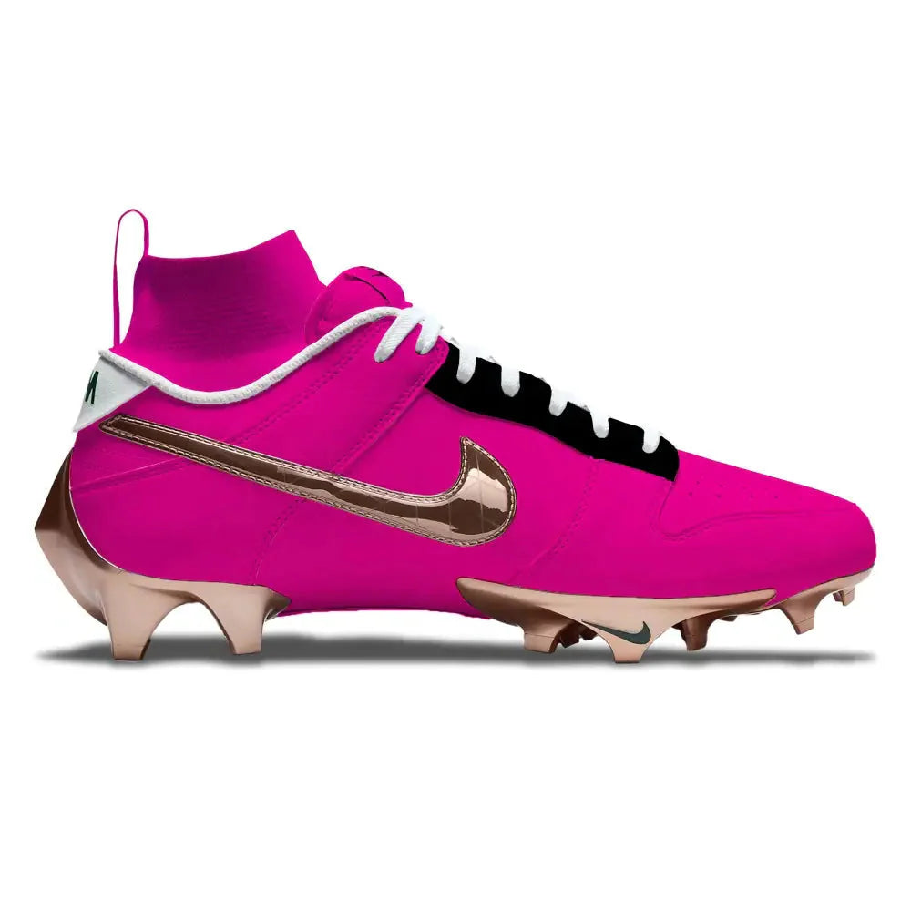 "Gold Hearts" Nike Vapor Edge Dunk Cleats