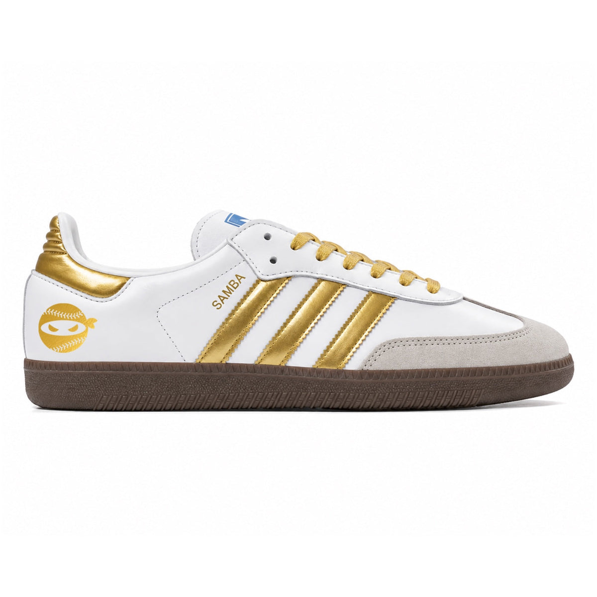 "Gold Pitching Ninja" Adidas Samba OG Shoes