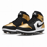 "Gold Toe" Jordan 1 Retro Cleats