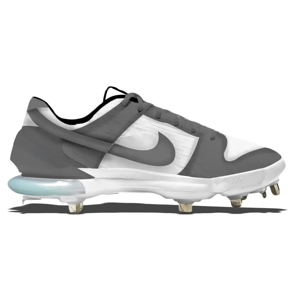 "Gray & White Dunk" Nike Force Zoom Trout 7 Pro Cleats