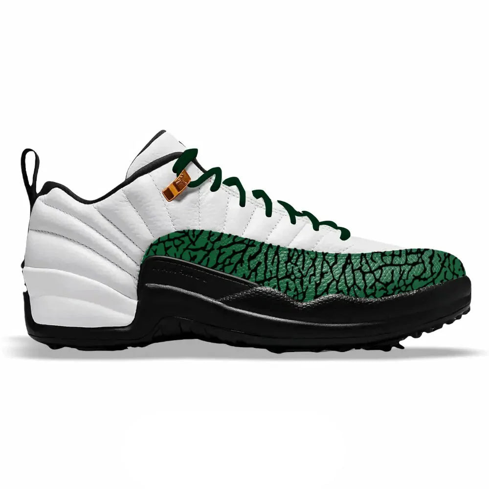 "Green Elephant" Jordan 12 Retro Golf Shoes
