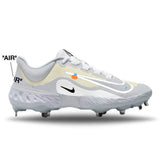 "Grey Smoke OW" Nike Alpha Huarache Elite 4 Low Cleats