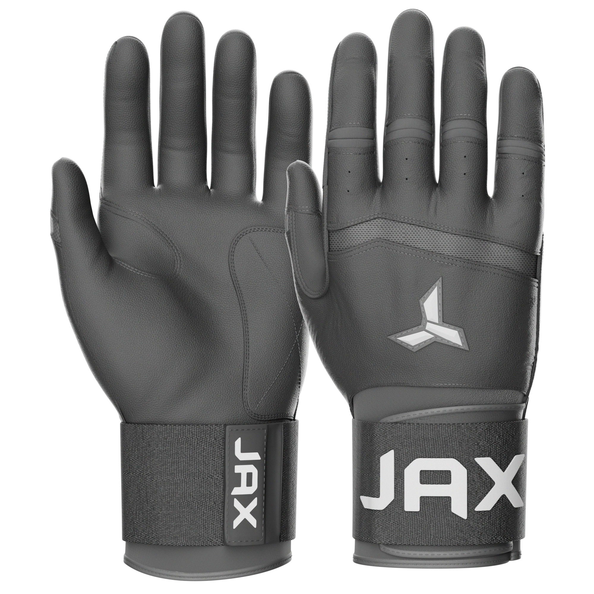 Jax Batting Gloves | Cool Grey | Strap Cuff