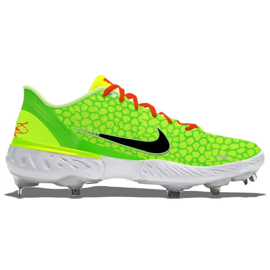 "Grinch" Nike Alpha Huarache Elite 3 Low Cleats