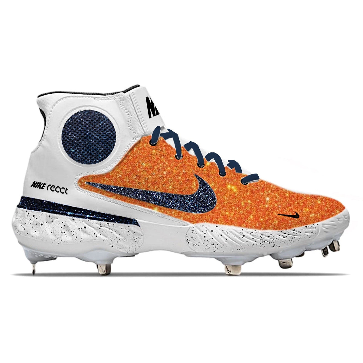 "Houston Glitter" Nike Alpha Huarache Elite 3 Mid Cleats