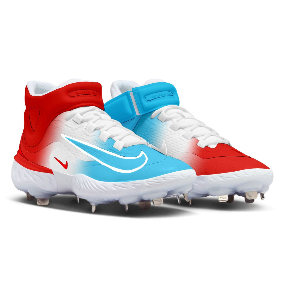 "Ice Pop" Nike Alpha Huarache Elite 4 Mid Cleats