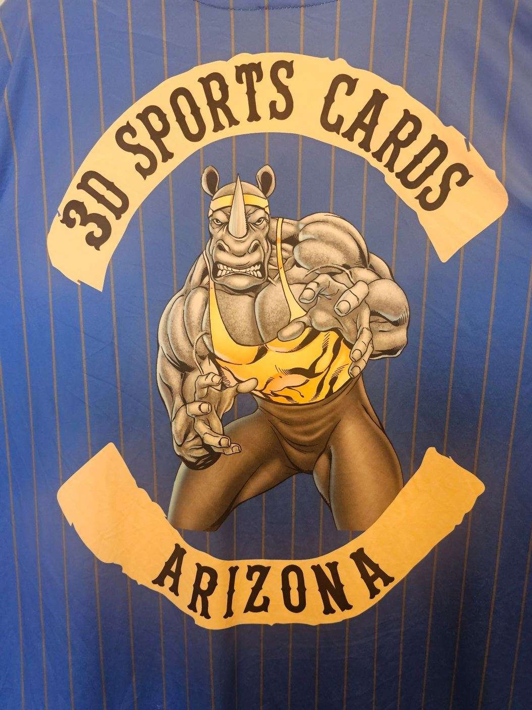 3D Sports Cards Full Button Jersey