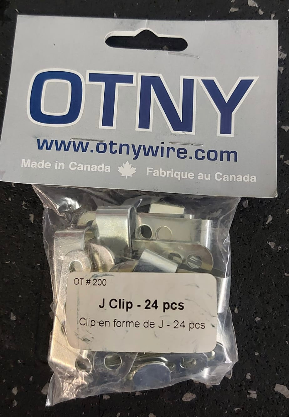 OTNY - J CLIP  - 24 PCS - STAINLESS