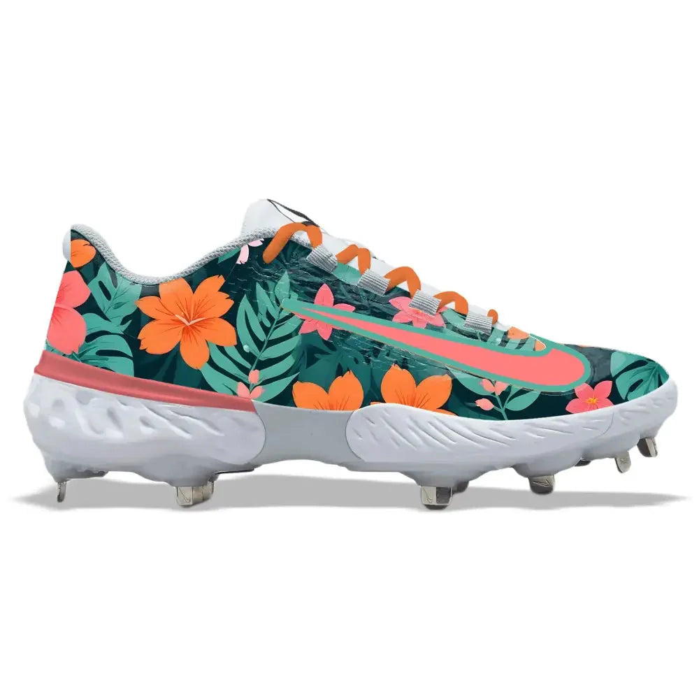 "Island Blossom" Nike Alpha Huarache Elite 4 Low Cleats