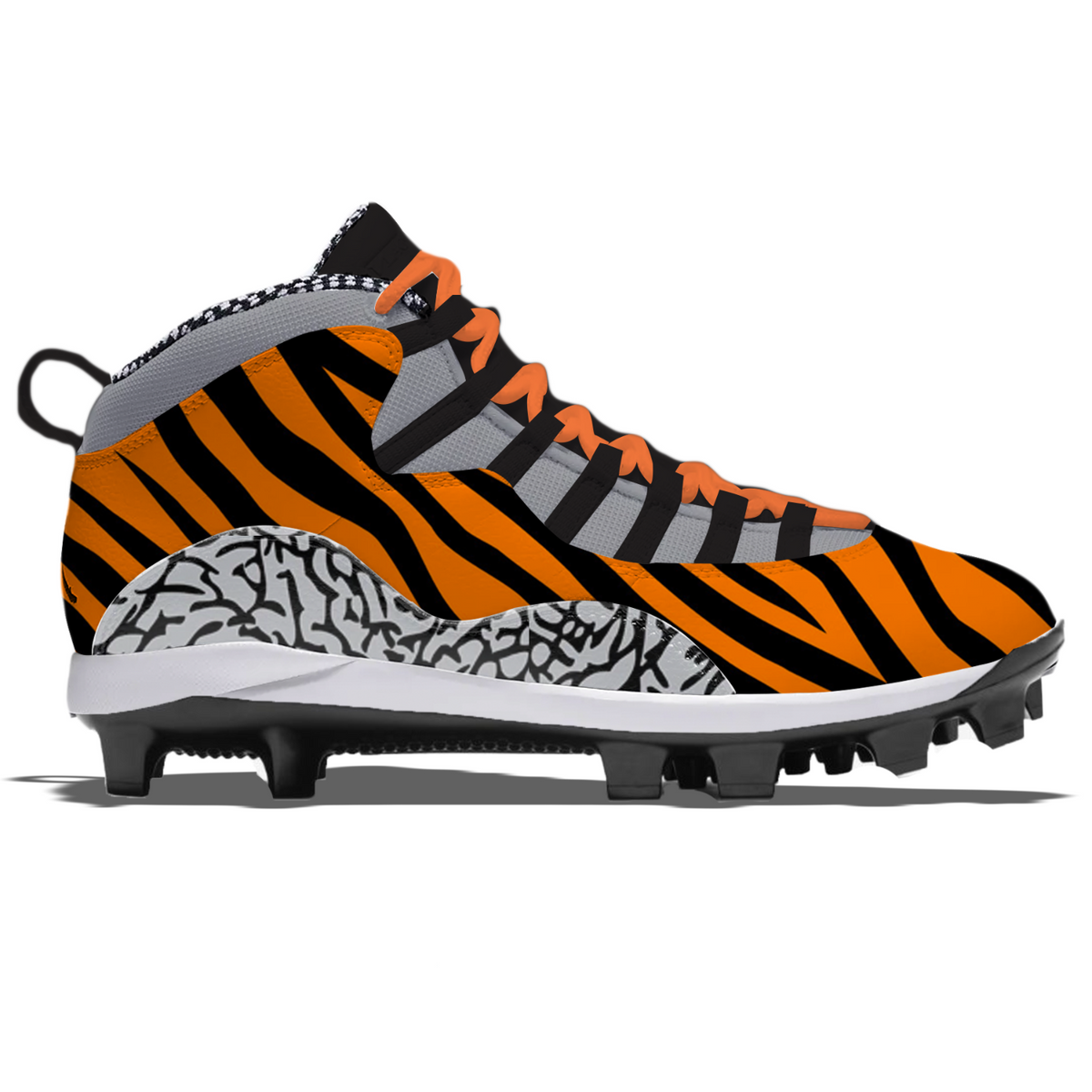 "Jungle” Jordan Retro 10 MCS Baseball Cleats