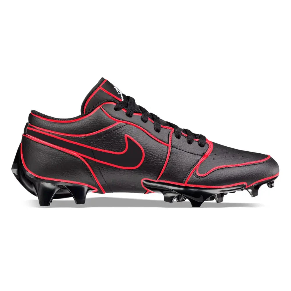 "Red Lines” Jordan 1 Vapor Edge Low Cleats