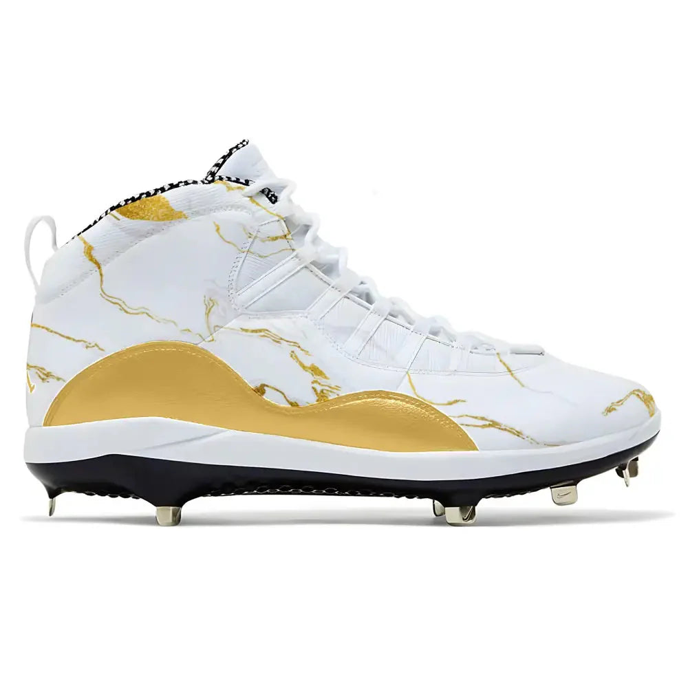 "Marble Gold” Jordan 10 Retro Cleats