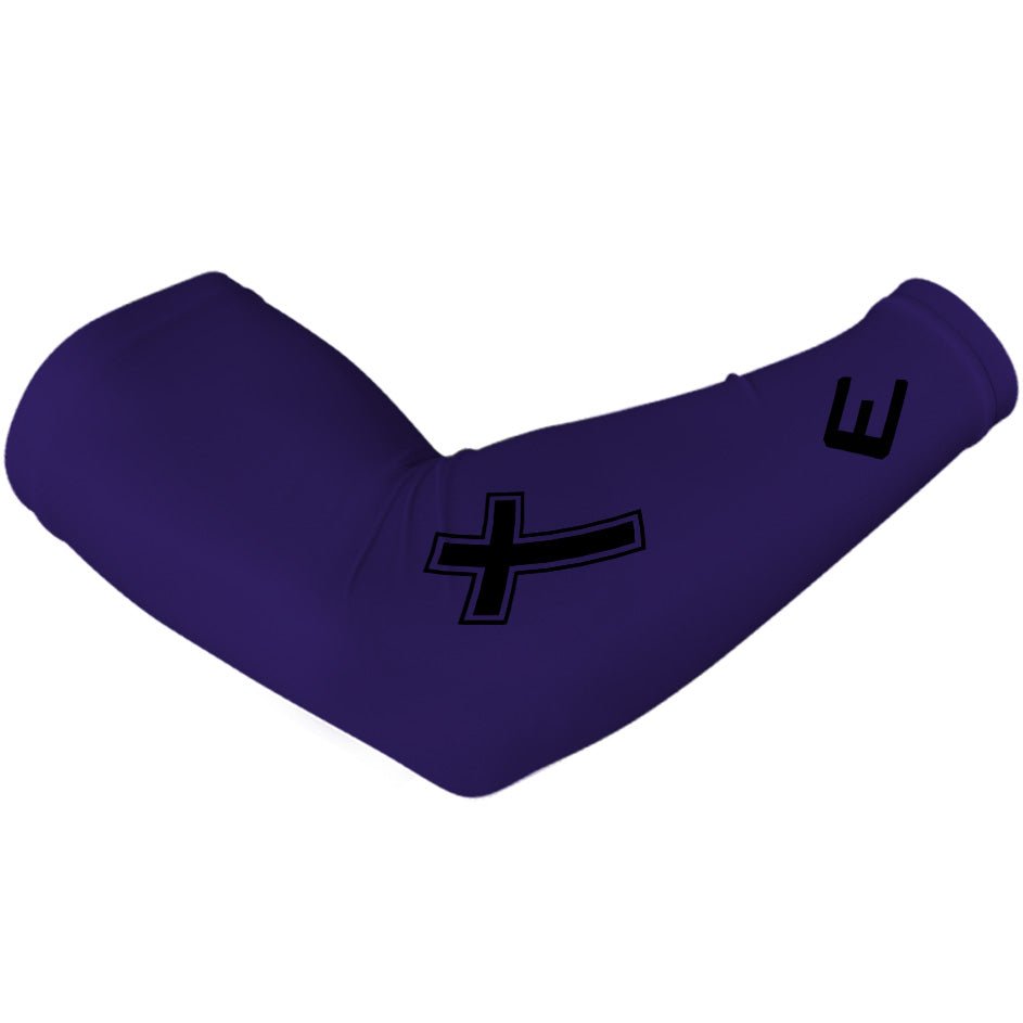 Faith Cross Purple Arm Sleeve - Pro Game Sports