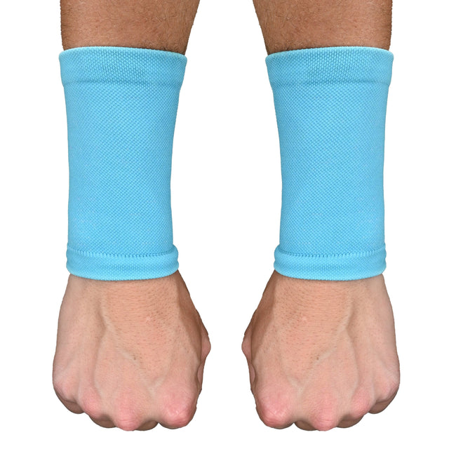 Light Blue Wrist Support Sleeves - Pro Game Sports