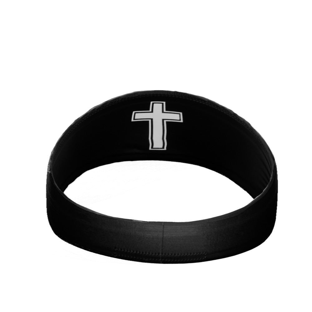 Faith Cross Black Headband - Pro Game Sports