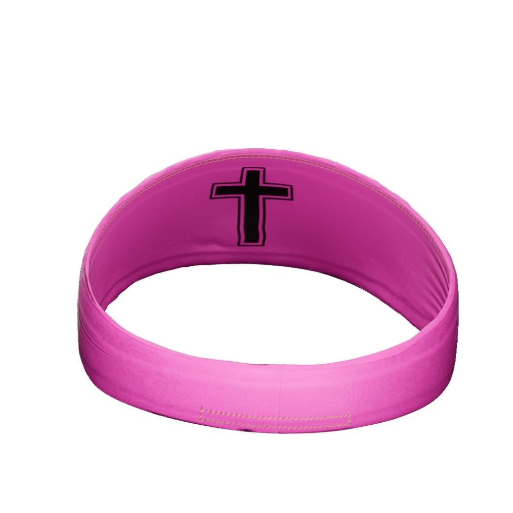 Faith Cross Pink Headband - Pro Game Sports