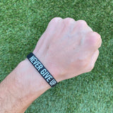 NEVER GIVE UP Wristband - Pro Game Sports