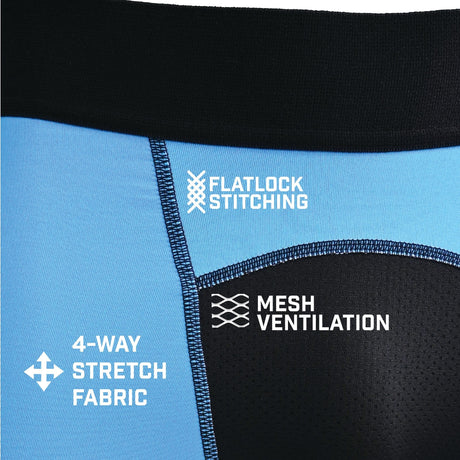 Light Blue Compression Tights - Pro Game Sports