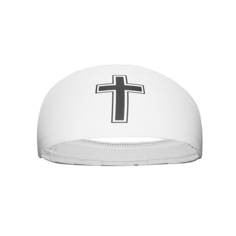 Faith Cross White Headband - Pro Game Sports