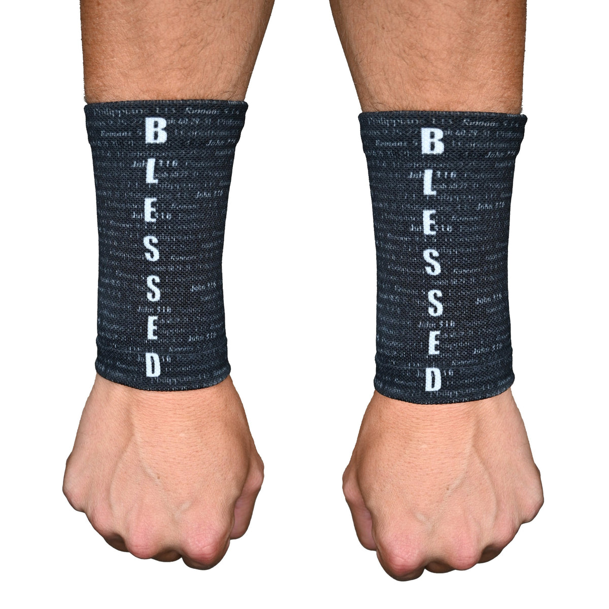 Black BLESSED Wrist Support Sleeves - Pro Game Sports