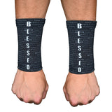 Black BLESSED Wrist Support Sleeves - Pro Game Sports