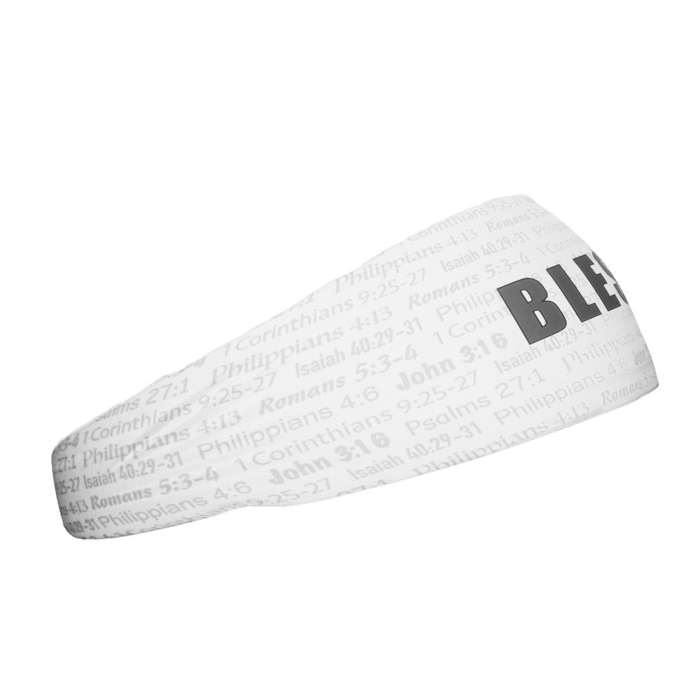 White BLESSED Headband - Pro Game Sports