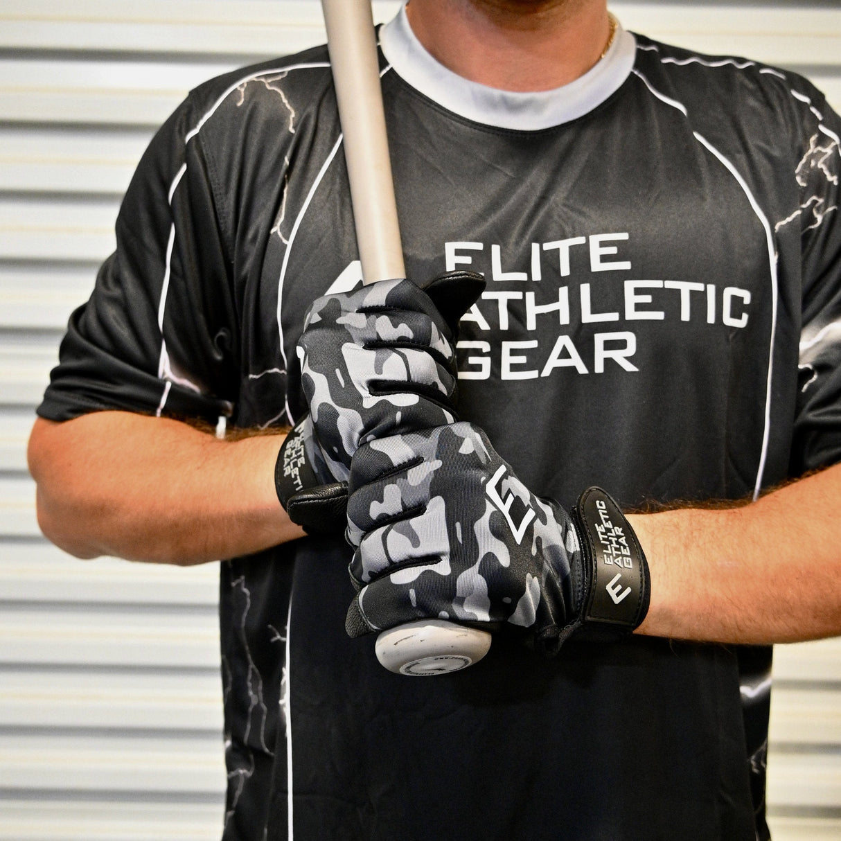 Blackout Camo Batting Gloves - Pro Game Sports